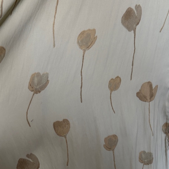 Neutral Floral-Print Maxi Dress with Smocked Waist - Picture 2 of 3